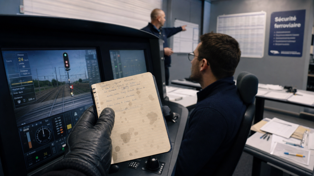 Formation de conducteur de train : salle de simulation, tests médicaux et sécurité ferroviaire