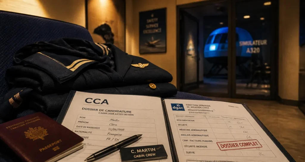 Formation hotesse de l'air gratuite : dossier CCA DGAC