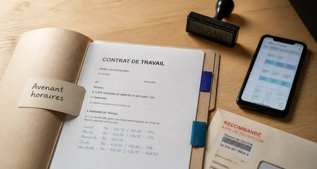 Peut on refuser un changement d'horaire de travail : avenant horaires au travail