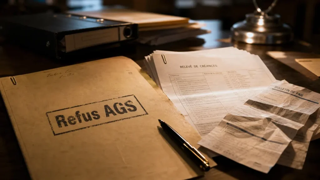 AGS refuse de payer : dossier refus, pièces manquantes, insuffisance d’actif