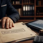 Conseiller financier avec bilan patrimonial et graphiques