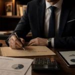 Conseiller financier en bureau, stratégie patrimoniale et bilan