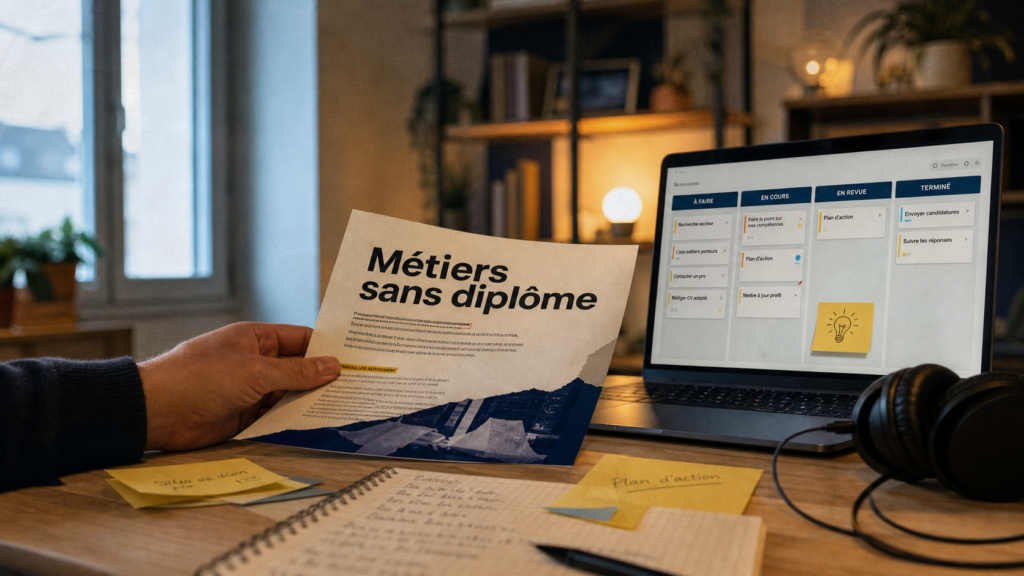 Metier a domicile sans diplome : bureau à domicile