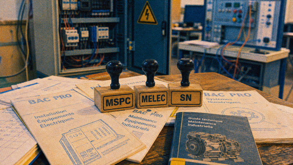 Métier bac pro qui gagne bien : spécialités techniques MSPC MELEC SN