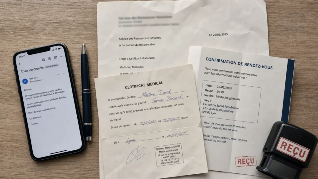 Motif d'absence recevable exemple avec justificatifs et erreurs à éviter