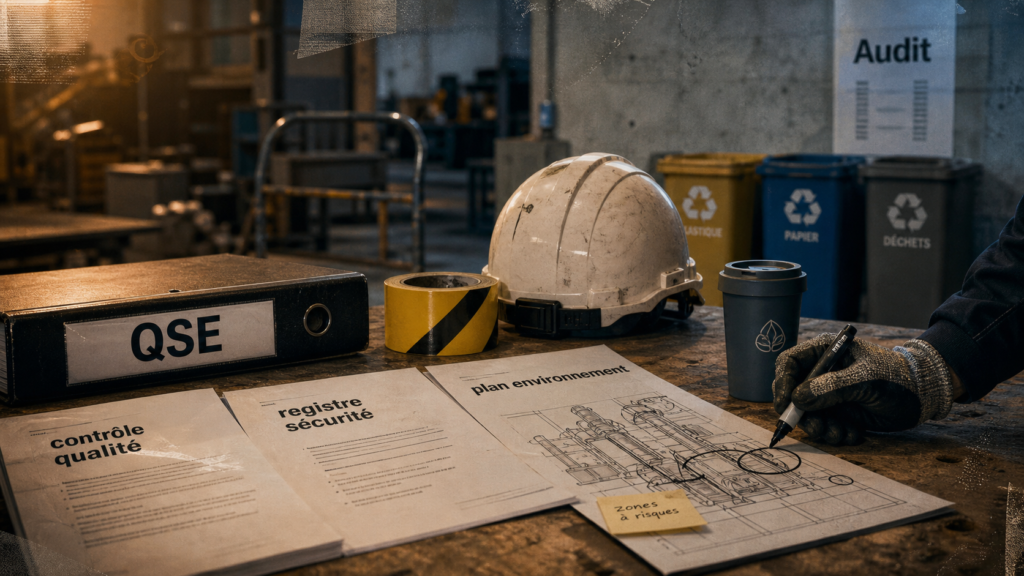 QSE définition : qualité sécurité environnement (QSE) en atelier