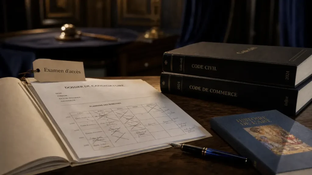 Commissaire priseur concours : examen d’accès et stage 2 ans