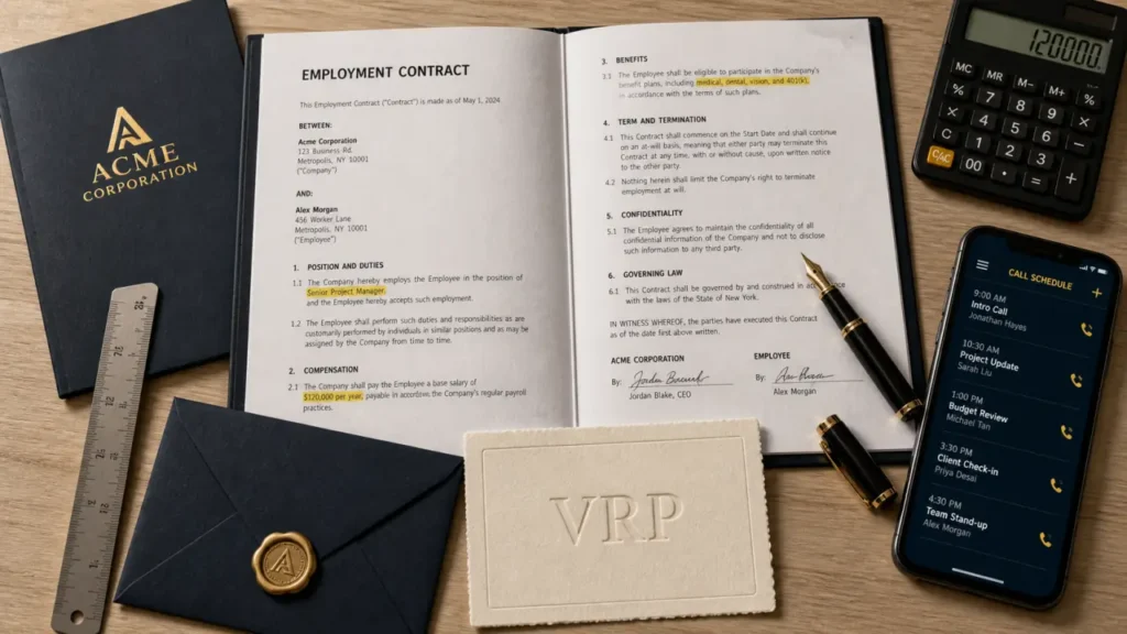 VRP contrat : clauses sécurisantes