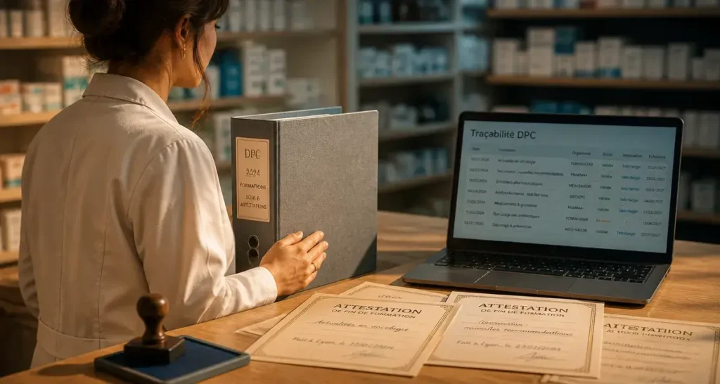 Formation continue pharmacien DPC : attestation et traçabilité des obligations