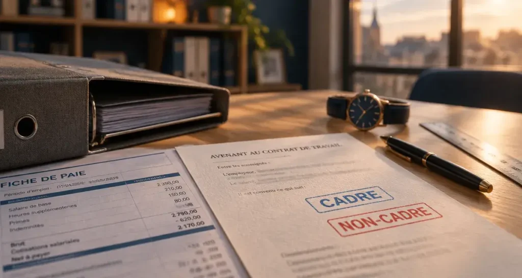 Cadre et non cadre : contrat, temps de travail et rémunération (fiche de paie)